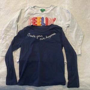 Lot of 2 dip long sleeve shirts Size: 8-10